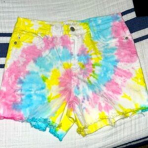 Judy Blue Swirl Tie-Dye Shorts - NWOT - Med (5/7)